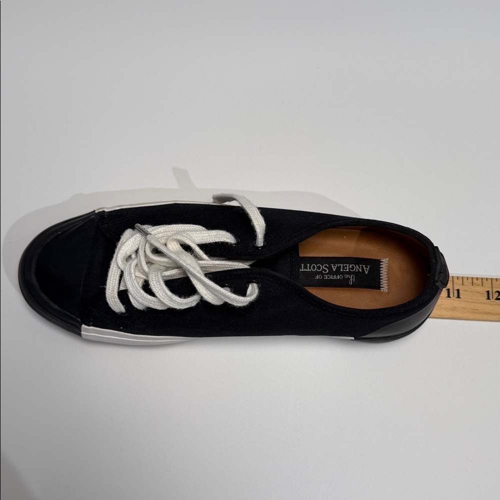 The Office of Angela Scott El Capitan Platform Colorblock Sneaker Black 8 EUC - Picture 11 of 14